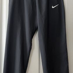 Nike Swoosh Windbreaker Running Tracks Pants Grey Mens Large Drawstring 