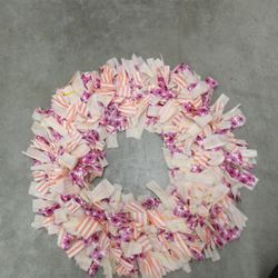 Wonderful Pink Handmade Wreath 