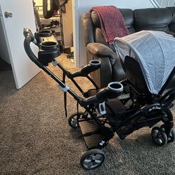 Sit in stand stroller