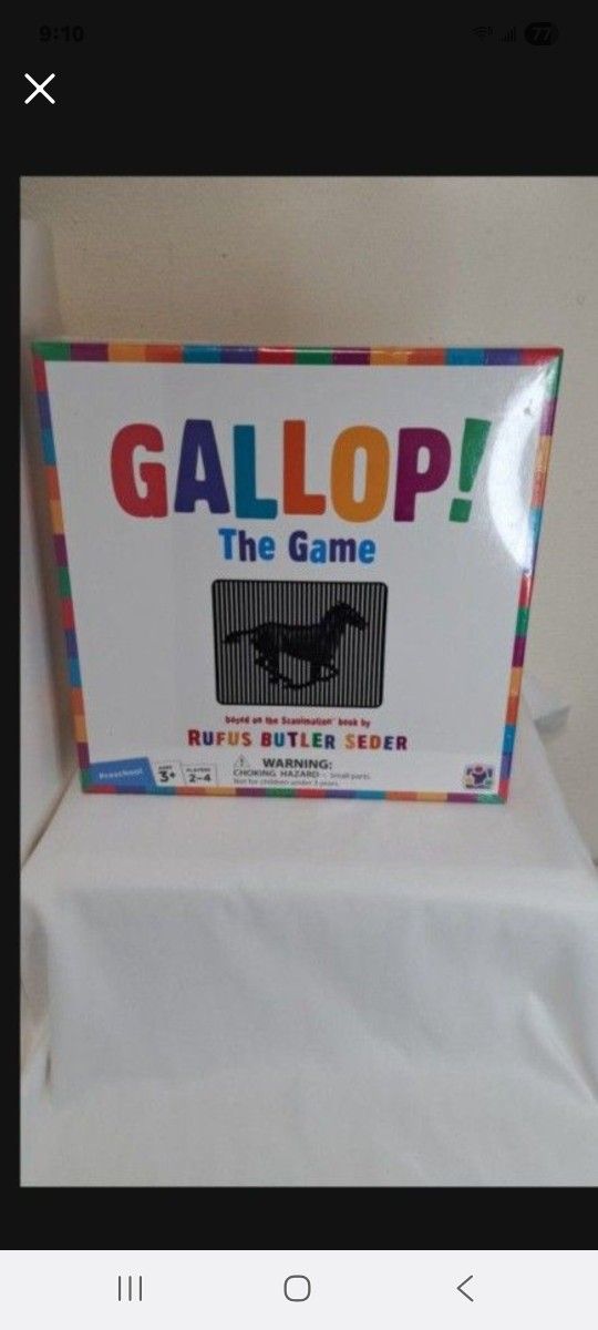 Gallop! The Game- Preschool Ages 3+- NEW
