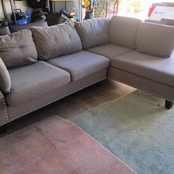 Grey Sectional Couch !Clean! 