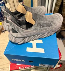 Hoka Slip-On Sneakers Gray Knit