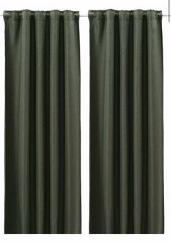 IKEA Blackout curtains dark green