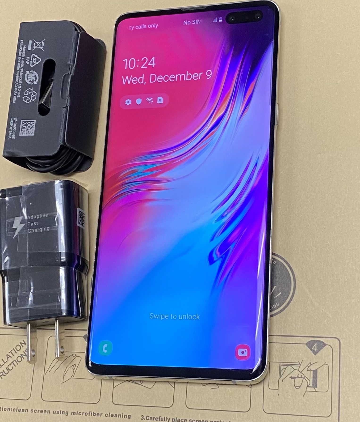 Samsung galaxy s10 5g 256gb unlocked, sold with store warranty