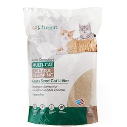 Sophresh MultiCat Litter Earth-conscious Unscented 20lbs So Phresh 