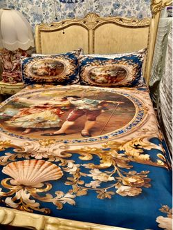 Queen bed frame with mattress included