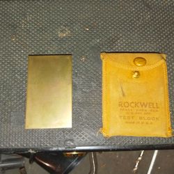 Rockwell Hardness Test Block W/ Pouch