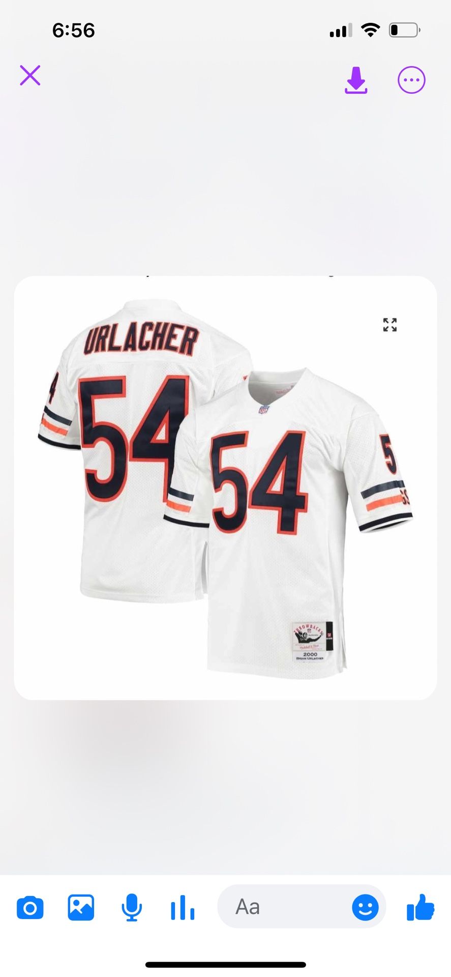 4x Urlacher Bears Jersey