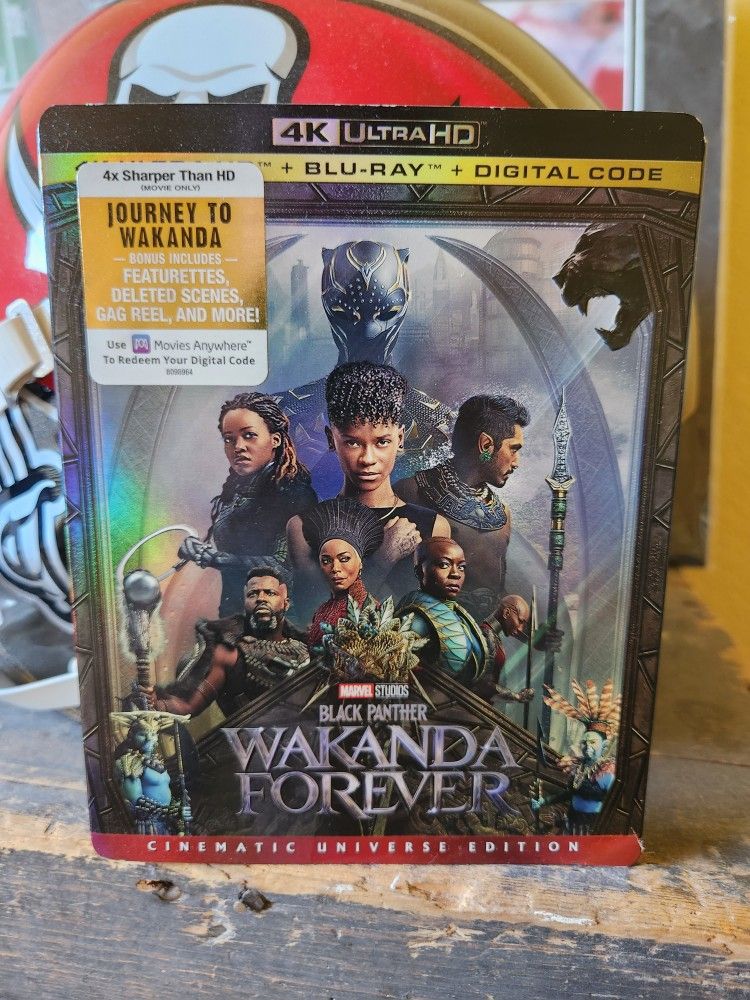 Wakanda Forever Blue Ray And Digital Code "No Case"