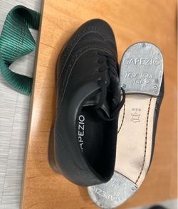 $150 OBO Capezio Tele Tone Tap Shoes Black Leather Women’s 9.5m