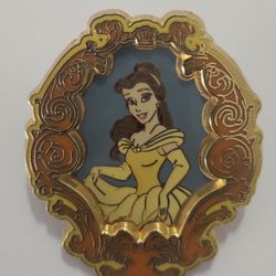 DISNEY  WDW  Princess Portrait  3D Pin   2003  -  Belle   Retired Pin