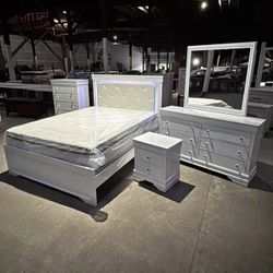 Direct Wholesale Price! Bedroom Set With Free Mattress And Boxspring 