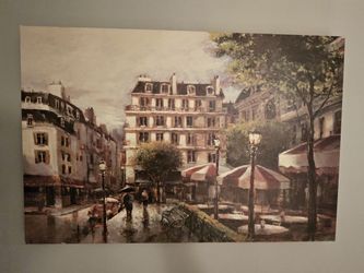 Paris Scene, Oil Painting