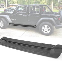 18-25 Jeep Wrangler 4DR Factory Style Textured Running Boards