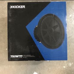 Kicker CVX 12” Subwoofer 750 Watts Rms ( 44CVX124) Brand New 