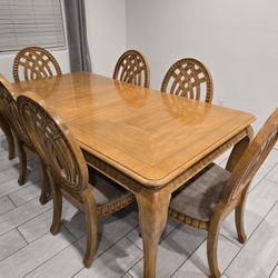 Free Dining Table – Extendable Oak Finish 