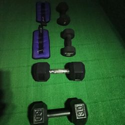 Workout dumbbell set