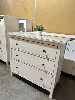 IKEA White Hemnes 3 Drawer Dresser