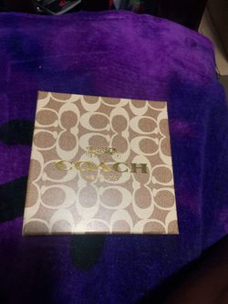Light blue coach heart shaped wallet