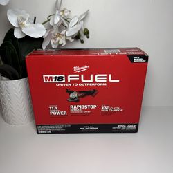 Milwaukee Rapid Stop Angle Grinder Fuel M18