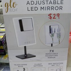 GloTech Calypso Adjustable LED Rechargeable Mirror