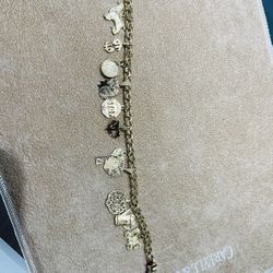 Gold Charm Bracelet 
