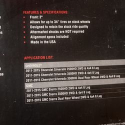 Front Leveling Kit Chevy Gmc