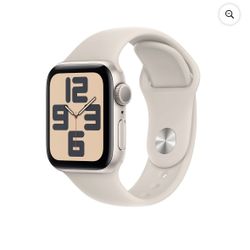 Apple Watch SE (2nd Gen) [GPS 40mm] Smartwatch with Starlight Aluminum Case and Starlight Sport Band - S/M. Fitness & Sleep Tracker, Crash Detection, 