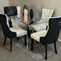 Dining room tables and chairs
