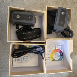 (2) Stop Barking Dog Collar Adjustable Size Rechargeable 