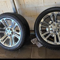 22" OEM CHEVY/GMC 6 LUG NEW TIRES