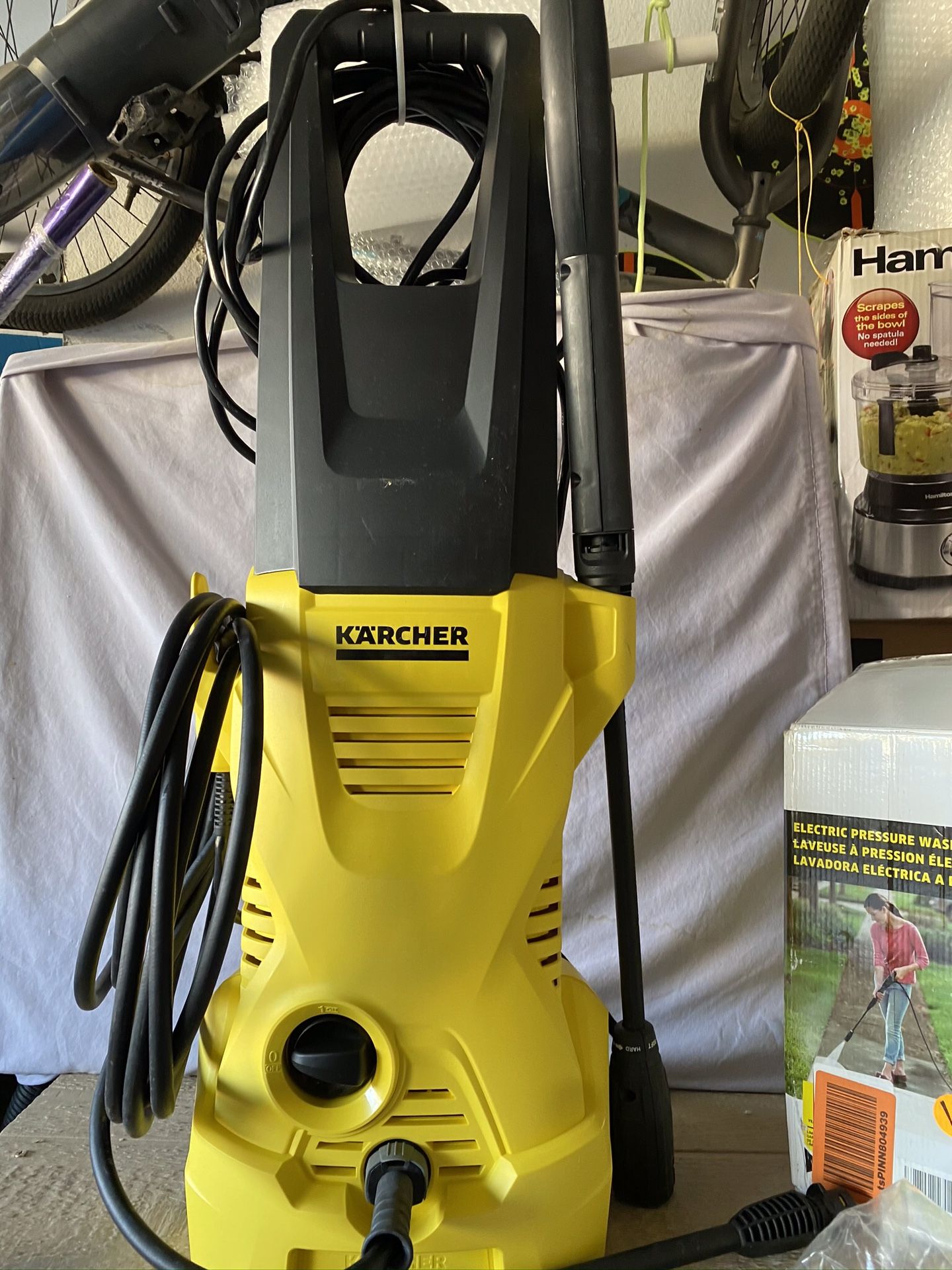 Kracher K2 plus electric power pressure washer 1600 PSI / 1.25 GPM new in excellent working condition all accessories included in open box