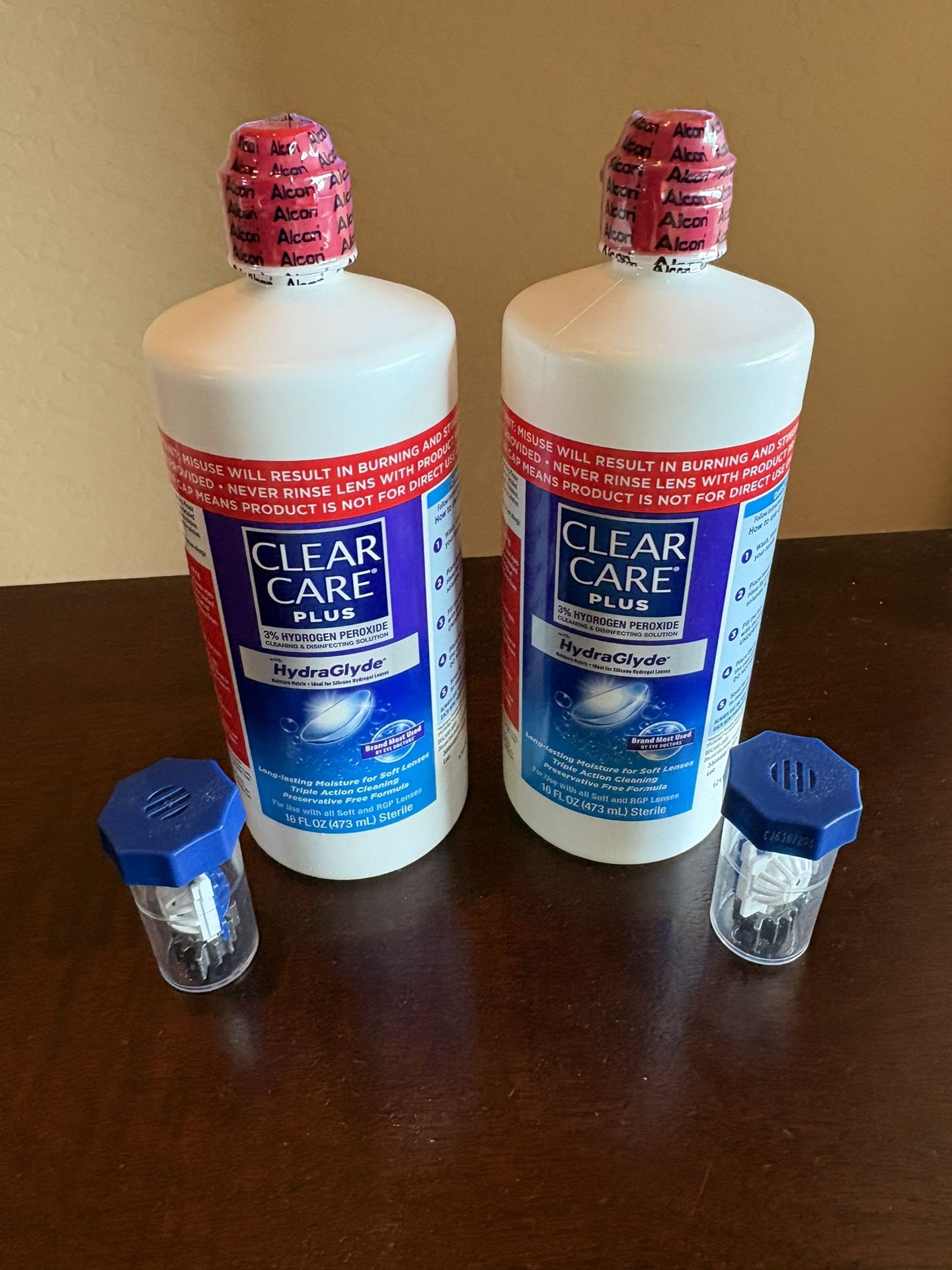 NEW Plastic Wrapped Clear Care Contact Lense Cleaner