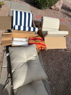 4 Chaise Lounge Cushion- different model colors. All 4 must be taken