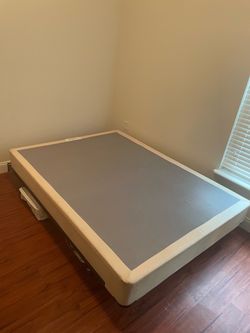 Queen bed frame and box spring