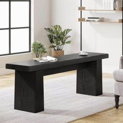 YS0291 new in box  Wooden Entryway Bench, 47-Inch Wood Dining Table Bench Long Kitchen Bench with St