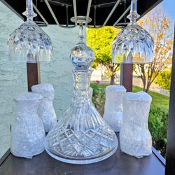 Licorera Con 8 Copas De Cristal