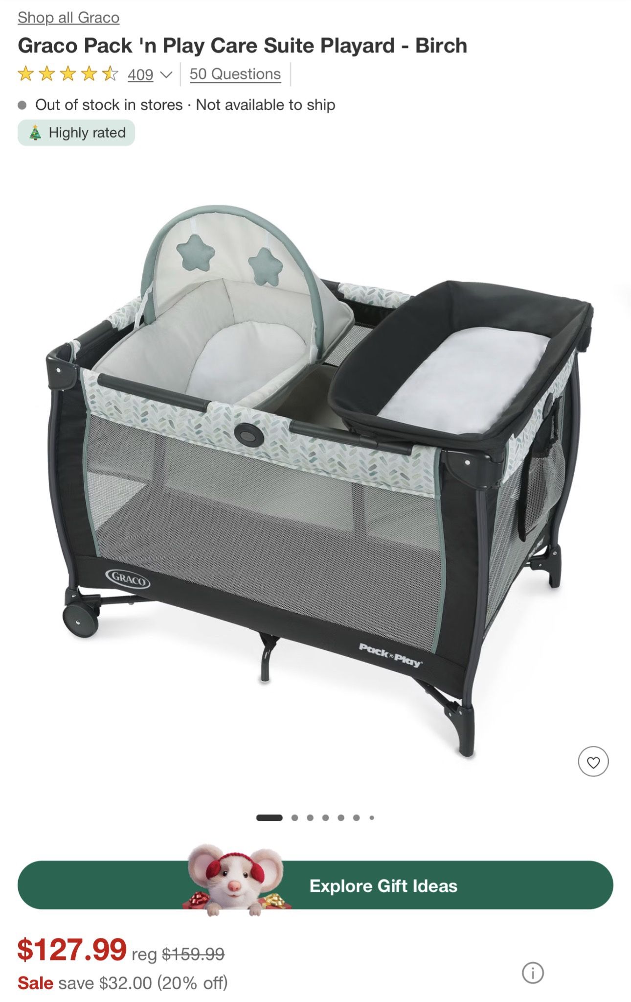 Graco Pack 'n Play Care Suite Playard - Birch