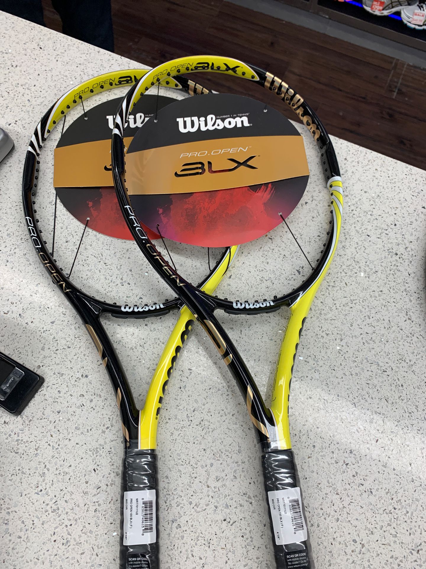 Wilson tennis racket 2 left 10.5 oz $100.00 each