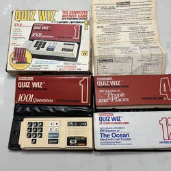 Vintage Coleco Quiz Wiz 1978 Electronic Toy COMPLETE