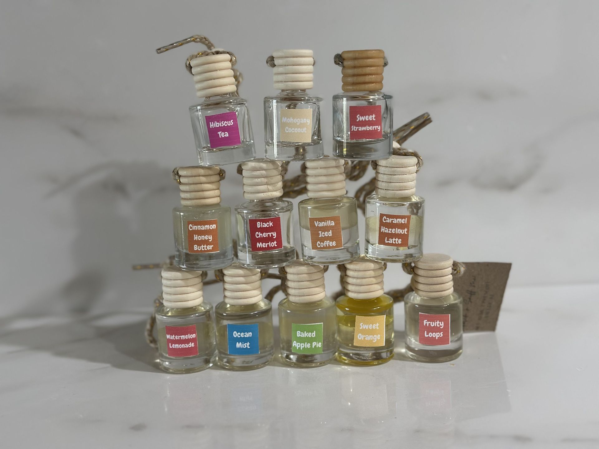 Premium Refillable Car Diffuser Bottles - Long-Lasting Scents for Your Rearview Mirror | Eco-Friendly Car Air Freshener