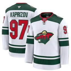  Minnesota Wild Kirill Kaprizov Fanatics White Away Premium Jersey 