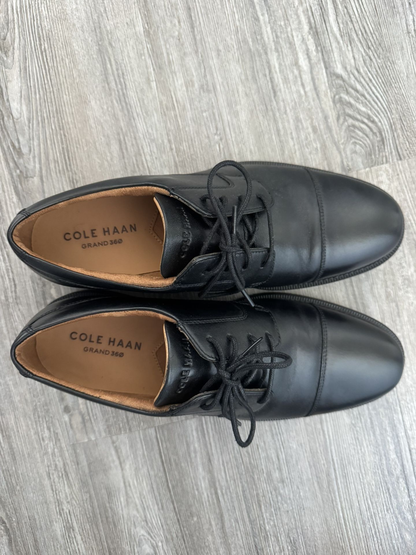Cole Haan Grand 360 Black Leather Dress Shoes – Men’s 9M