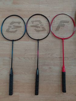 3 piece badminton racket set