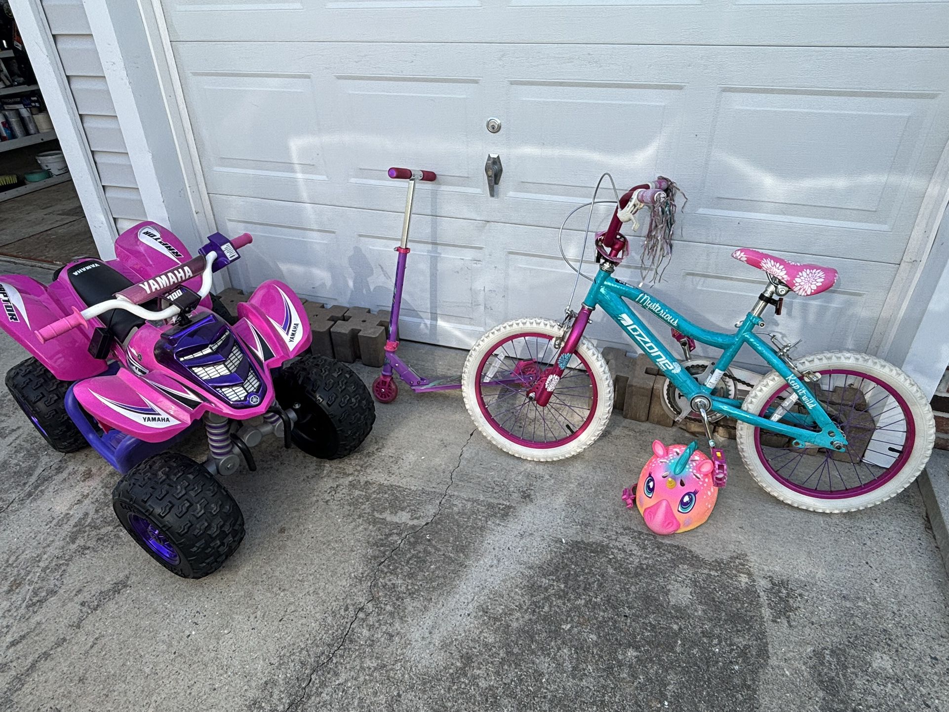 Kids bike, Scooter And electric Quad