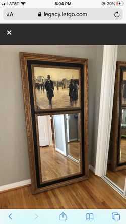 Frame With Art And Mirror 