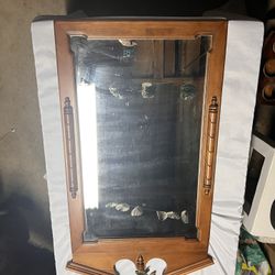 Vintage Tell City Maple Mirror