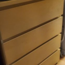 Modern 4-Drawer Chest – Light Oak Finish