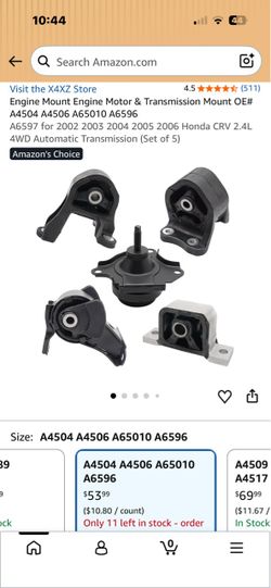 Engine motor & transmission mount for Honda CRV