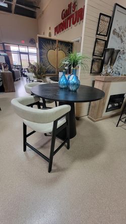  5 pc 47" Round Modern Counter Table Set.
